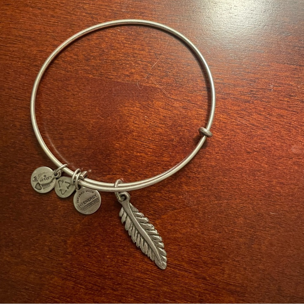Feather Alex and Ani bracelet